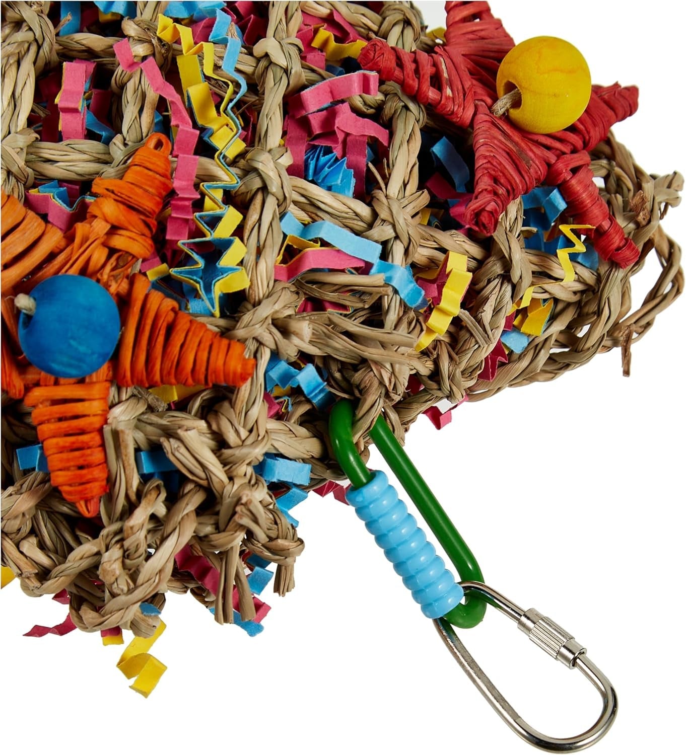 super-bird-creations-sc208-foraging-toy-ideal-for-small-animals-fun-entertaining-animal-toy-pickin-pocket-design-made-with-safe-components-5-x-3-x-7-5