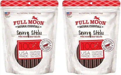 Full Moon All Natural Human Grade Dog Treats, Essential Beef Savory Sticks, 22 Ounce, 1.375 Pound (Pack of 1) | Human Grade, No Corn, No Wheat, No Soy, Glycerin Free, Made in the USA15