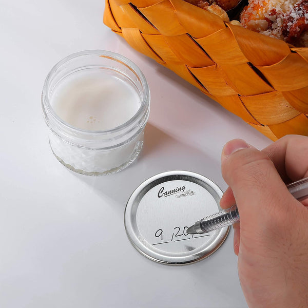 128-Count, Regular Mouth Canning Lids for Ball, Kerr Jars - Split-Type Metal Mason Jar Lids for Canning - Food Grade Material, 100% Fit & Airtight for Regular Mouth Jars5
