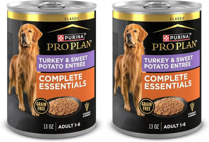 Purina Pro Plan Dog Food Grain Free, Classic Beef and Salmon Entrée - (Pack of 12) 13 Oz. Cans15