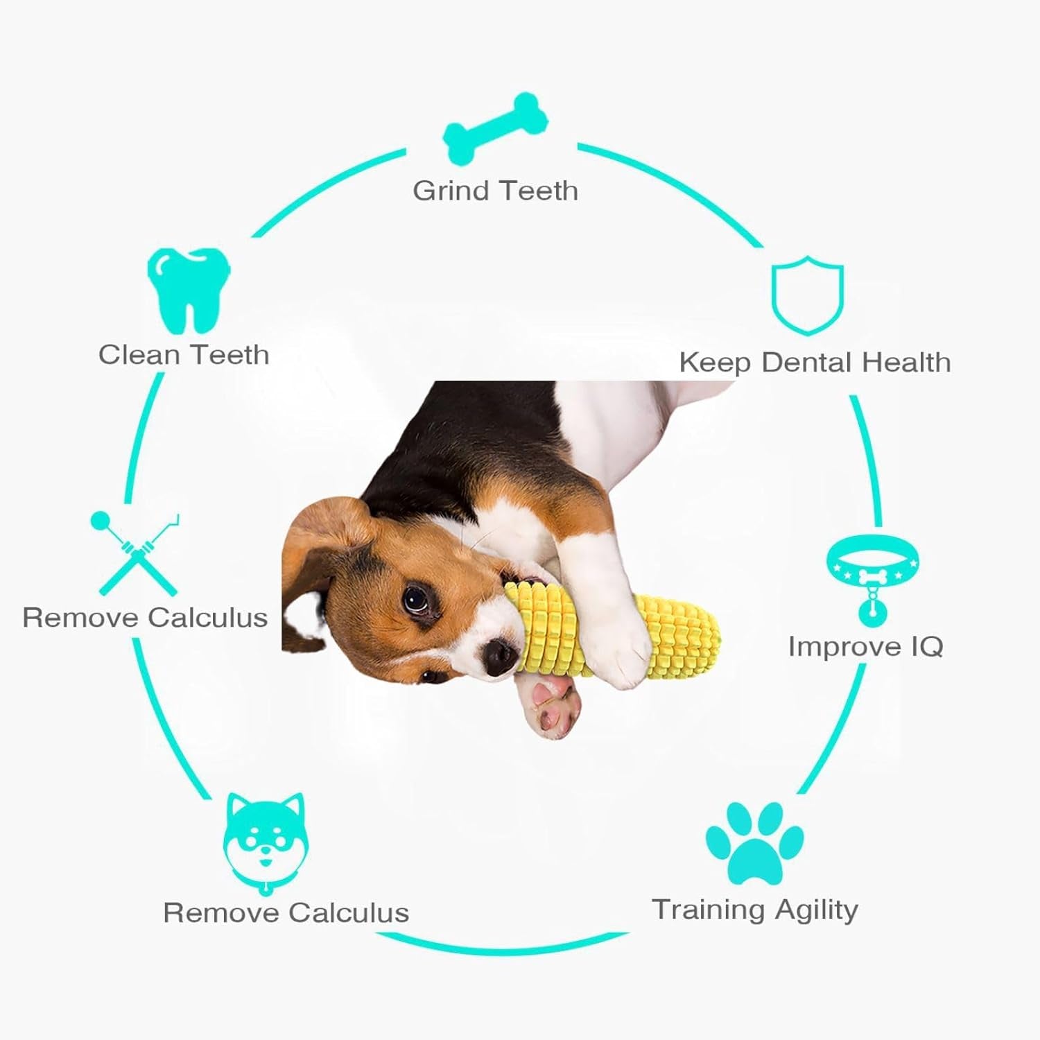 dog-chew-toys-for-aggressive-chewers-corn-interactive-squeaky-dog-toys-for-puppy-medium-breed-tough-rubber-dental-chew-dog-toys
