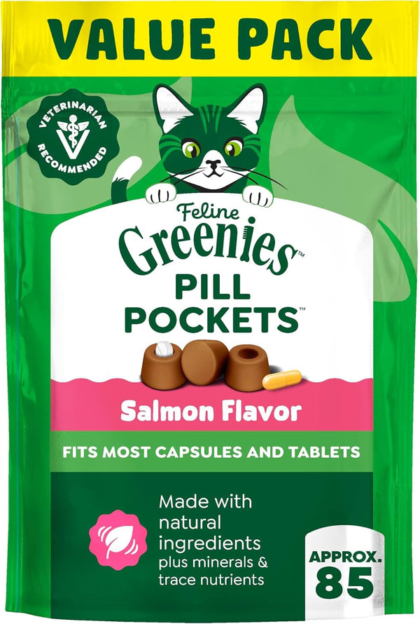 Greenies Feline Pill Pockets Soft Cat Treats, Chicken Flavor, 85 Count | #1 Vet-Recommended, Moldable Pocket Hides Pills, No Artificial Flavors or Preservatives, Real Ingredients16