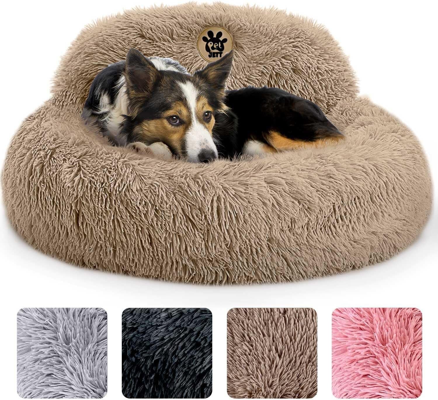 petjett-calming-dog-bed-medium-size-dog-30-donut-bed-washable-dog-bed-anti-slip-super-soft-fluffy-plush-round-dog-bed-anti-anxiety-premium-comfort-pet-bed-fits-dogs-upto-45-lbs-dark-grey