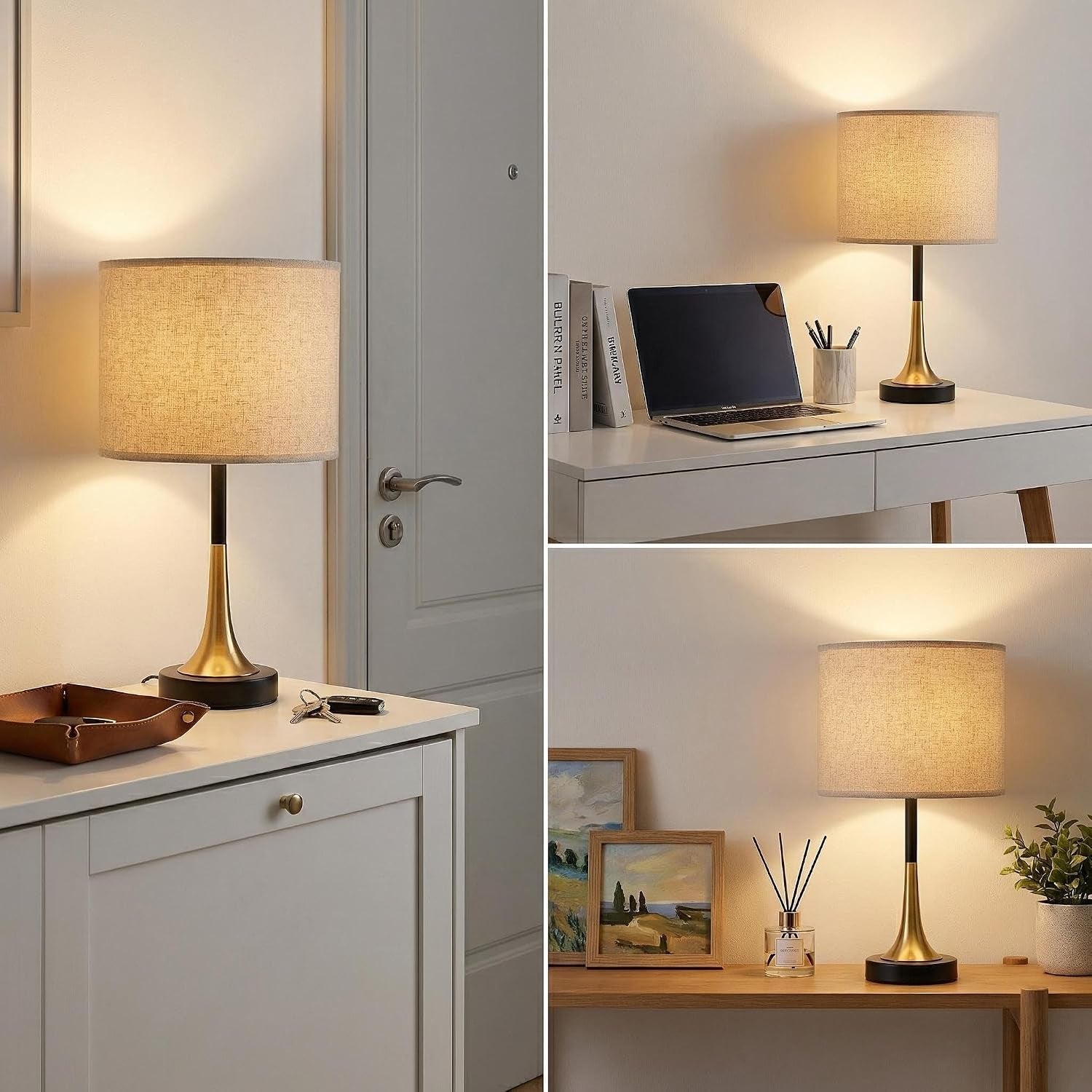 16-5-modern-table-lamps-set-of-2-with-gold-metal-base-and-linen-shade-mid-century-bedside-nightstand-lamps-for-living-room-and-bedroombulb-not-included