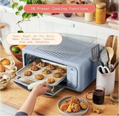 Infrared Air Fryer Toaster Oven, 9-Slice, 1800 W, by Drew Barrymore (Cornflower Blue)5