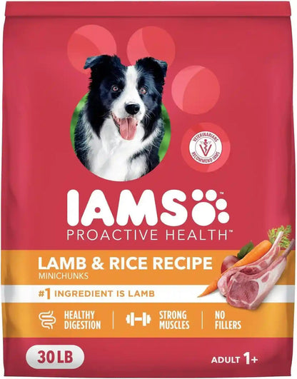 IAMS Proactive Health Minichunks Dry Dog Food, Lamb & Rice, 15 Lb | Real Lamb #1 Ingredient, Omega-6 Fatty Acids for Skin & Coat, Natural Fiber & Prebiotics, No Fillers or Artificial Flavors11
