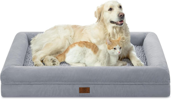XL Orthopedic Waterprood Dog Bed for Extra Large Size Dogs | 360 Degree Bolster Support, Egg Crate Foam, Waterproof Liner, Non-Slip Bottom, Machine Washable Cover, 45 X 35 Inch14