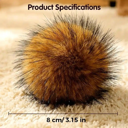 Cat Toy Faux Rabbit Fur Ball,2026 New Soft Rabbit Fur Catnip Balls,Fluffy Catnip Toy for Indoor Cats,Washable & Fun to Chase for Exercise and Bonding (Ball/3Pcs)7