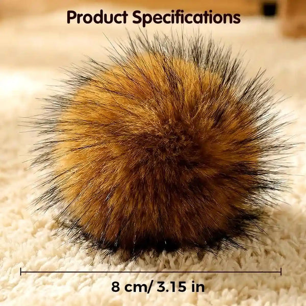 Cat Toy Faux Rabbit Fur Ball,2026 New Soft Rabbit Fur Catnip Balls,Fluffy Catnip Toy for Indoor Cats,Washable & Fun to Chase for Exercise and Bonding (Ball/3Pcs)7