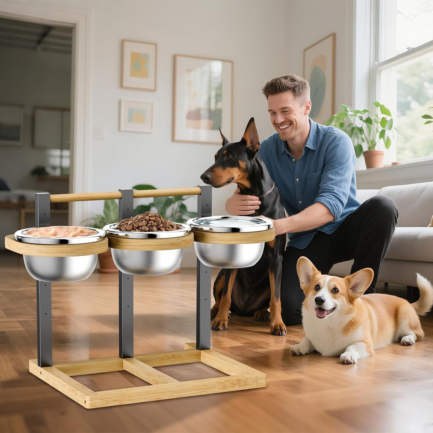 elevated-dog-bowl-bamboo-raised-dog-bowl-5-height-adjustable-dogs-food-bowls-stand-dog-feeding-station-with-3-food-and-water-bowls-for-medium-large-dogs