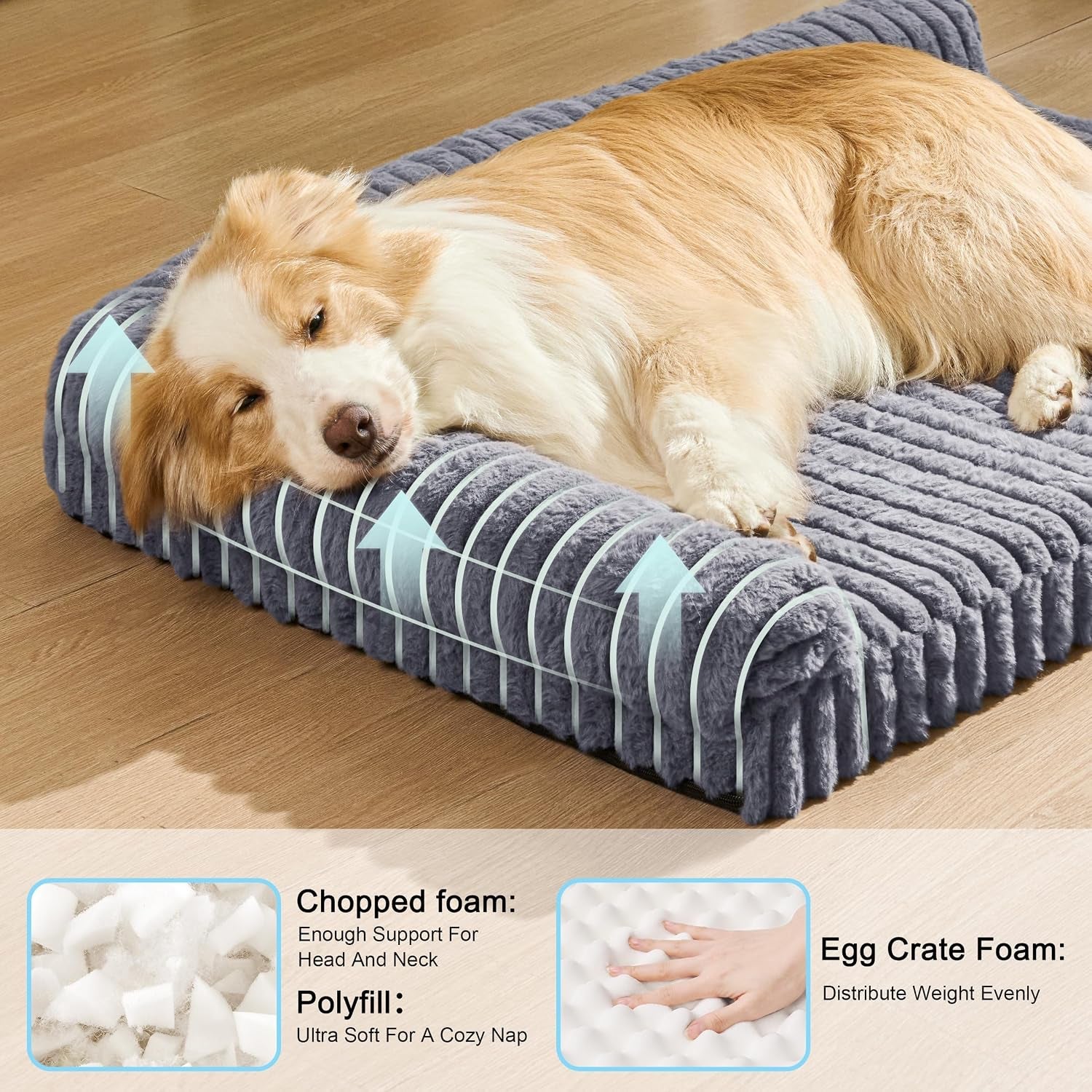 orthopedic-calming-large-dog-bed-pet-sofa-bed-36x24-grey-2-sided-pet-couch-large-sized-dog-soft-egg-crate-foam-dog-mat-waterproof-removable-washable-cover-nonskid-bottom-cat-bed