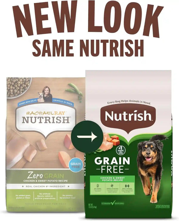 Nutrish Grain Free Chicken Dry Dog Food, 26 Lb. Bag, (Rachael Ray) | Made with Sweet Potatoes to Support a Healthy Digestion, No Added Grain or Gluten Ingredients or Artificial Preservatives2