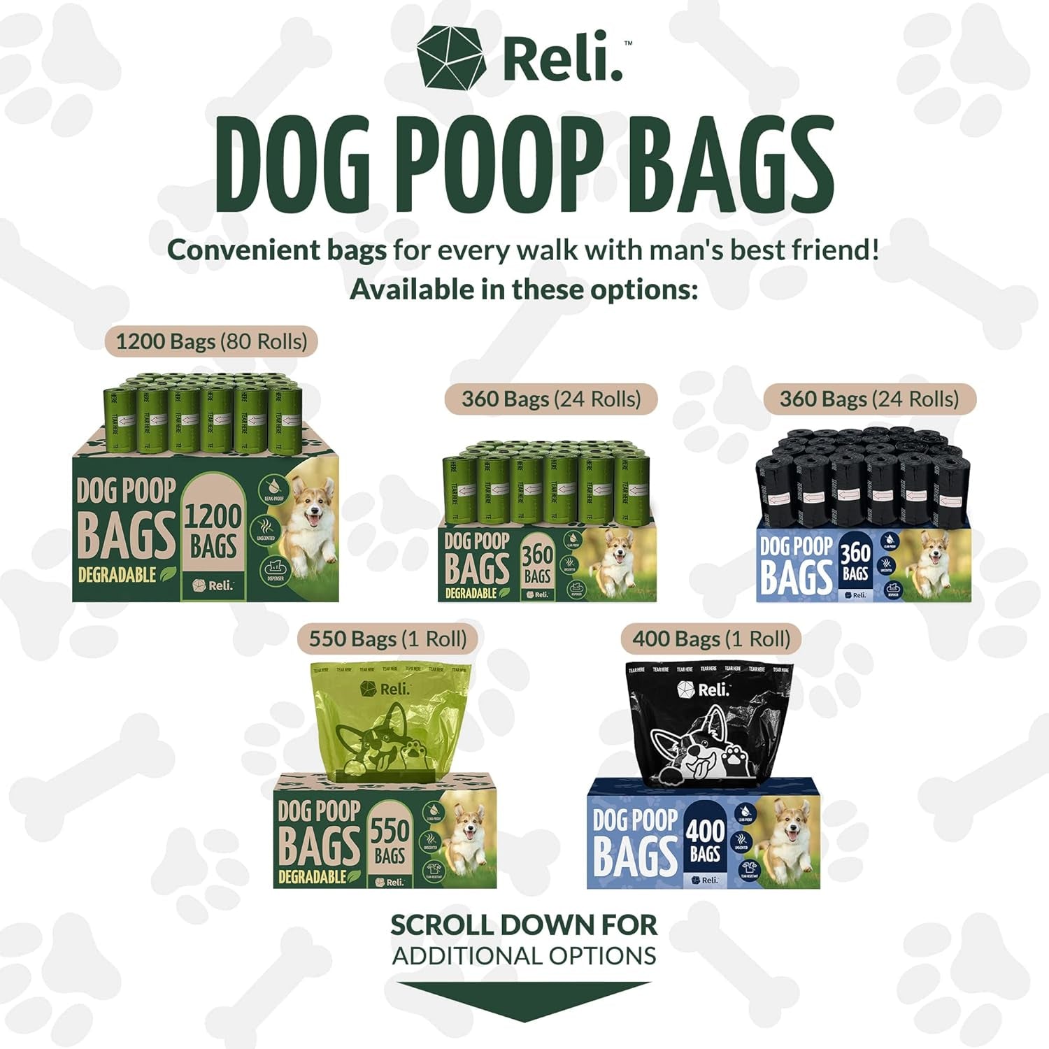 reli-biodegradable-dog-poop-bags-w-holder-1200-count-80-rolls-bulk-leash-clip-dispenser-9x13-large-dog-bags-for-poop-green-eco-friendly-oxobiodegradable-waste-disposal-refills-unscented