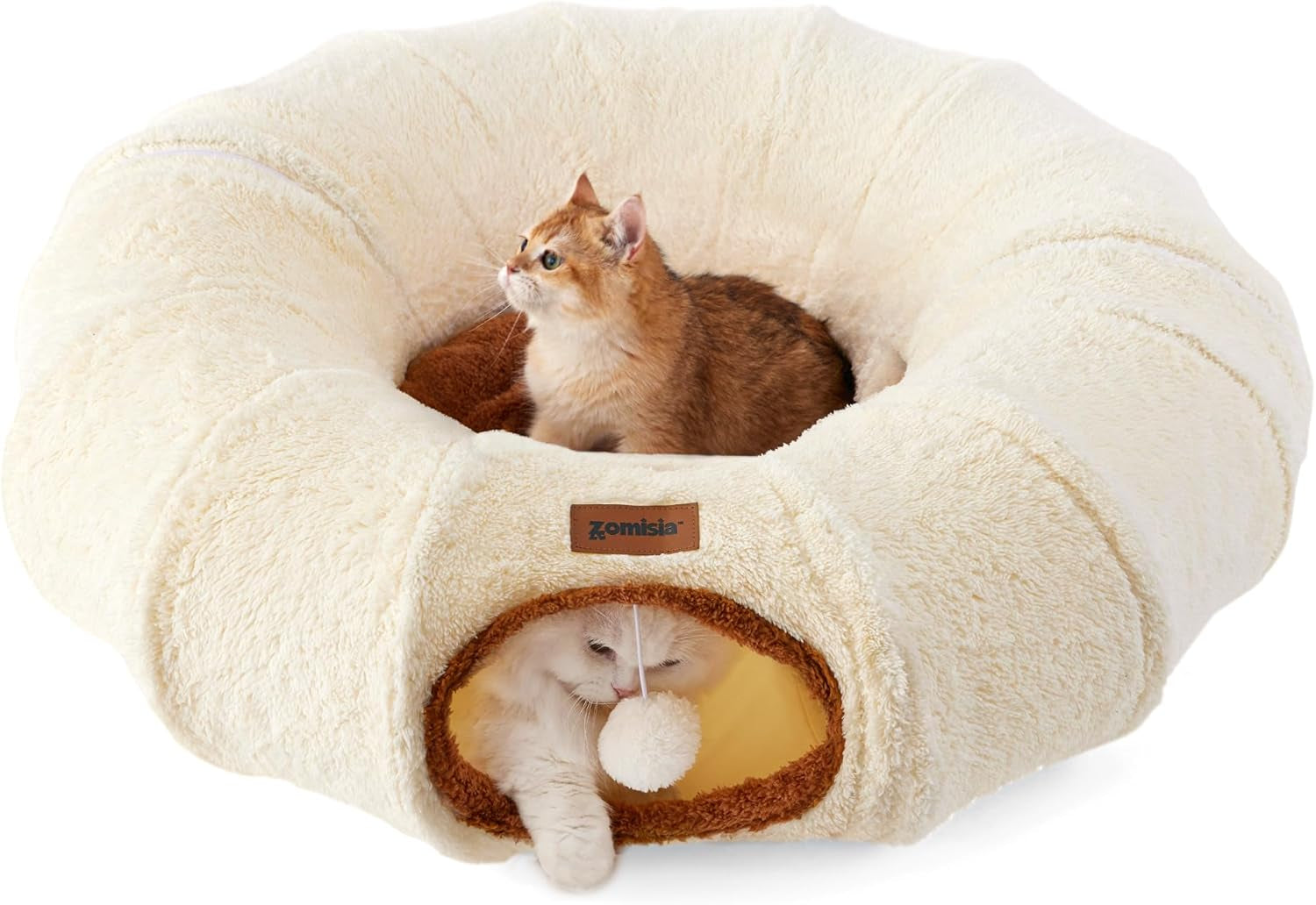 zomisia-cat-tunnel-bed-for-indoor-cats-cute-cat-donut-toy-tunnel-for-small-large-cats-peekaboo-pet-cave-play-tunnel-toys-for-kitten-rabbit-beige