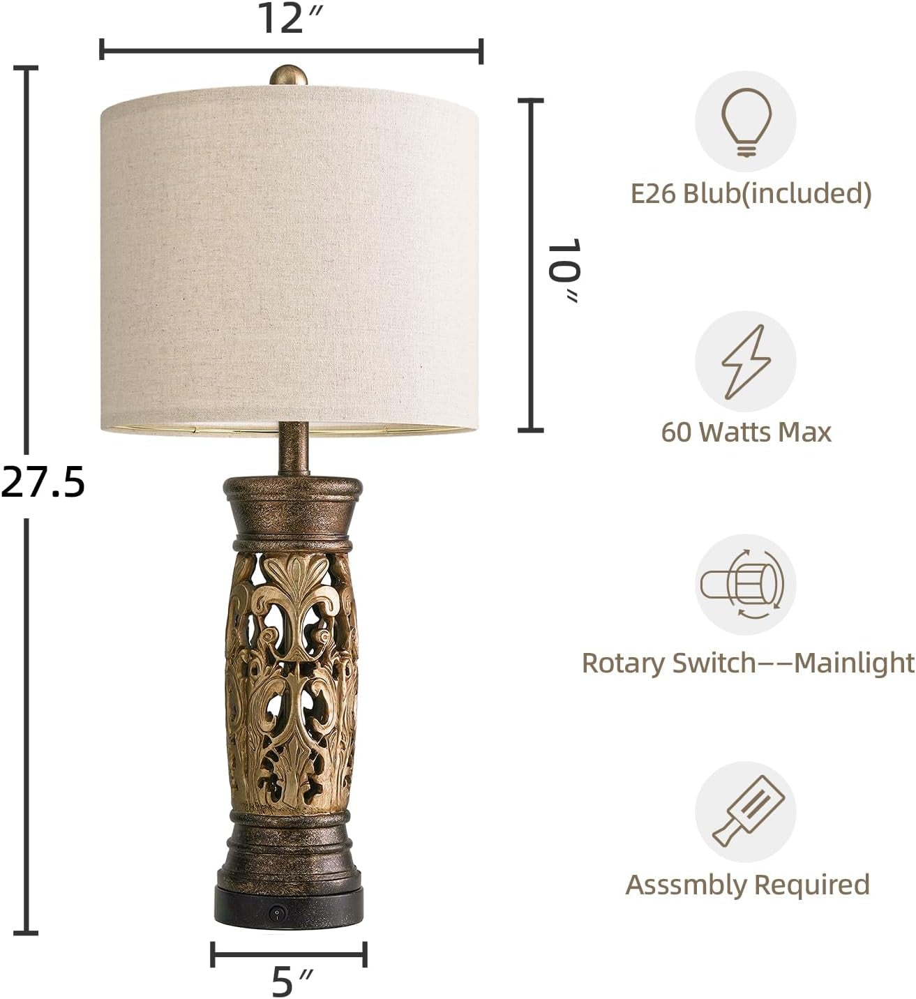 27-25-antique-gold-table-lamps-set-of-2-farmhouse-bedside-lamps-with-night-light-usb-a-c-ports-vintage-lamps-for-bedroom-living-room-entryway-nursery-reading-nookbulbs-included