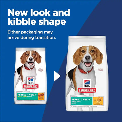 Hill'S Science Diet Adult Perfect Weight Small Bites Dry Dog Food | #1 Veterinarian Recommended, Chicken Recipe, 4 Lb. Bag2