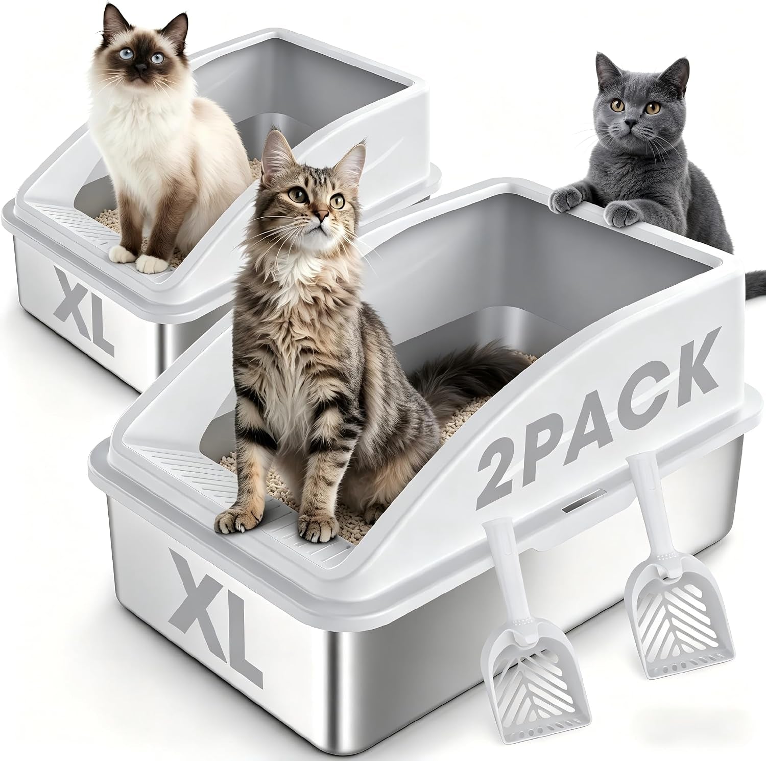 2-pack-stainless-steel-litter-box-xl-enclosed-cat-litter-boxes-with-lid-for-big-cats-and-multi-cats-high-sided-anti-urine-leakage-non-stick-bottom-dark-gray