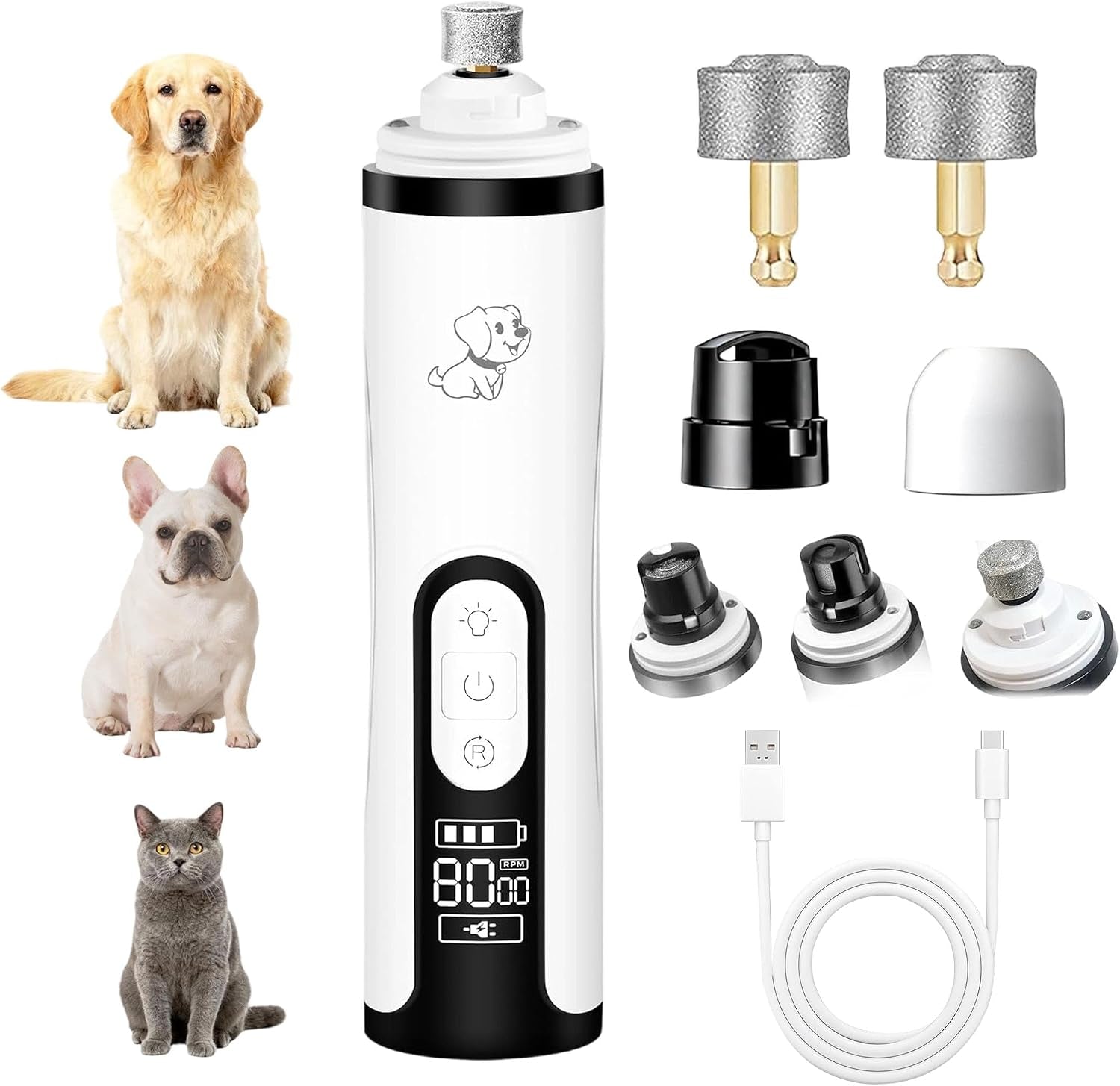 2026-upgraded-silent-groom-pro-nail-grinder-for-dogs-cats-3-speed-cordless-silent-grooming-pro-with-led-light-2000mah-long-battery-life-painless-paws-grooming-for-small-medium-large-pets-white