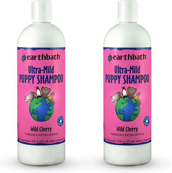 Earthbath Ultra-Mild Wild Cherry Puppy Shampoo, Made in USA, 16 Oz (1 Pack) | Extra Gentle & Tearless Dog Shampoo, Deodorizing Dog Wash, Cruelty Free Puppy Supplies11