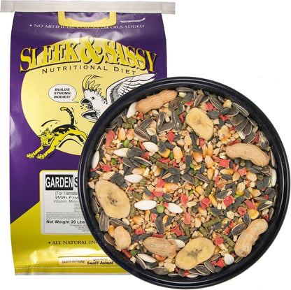 SLEEK & SASSY Garden Small Animal Food for Hamsters, Gerbils, Mice & Rats (2 Lbs.)6