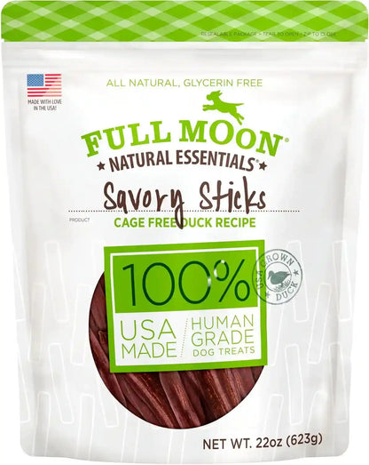 Full Moon All Natural Human Grade Dog Treats, Essential Beef Savory Sticks, 22 Ounce, 1.375 Pound (Pack of 1) | Human Grade, No Corn, No Wheat, No Soy, Glycerin Free, Made in the USA13