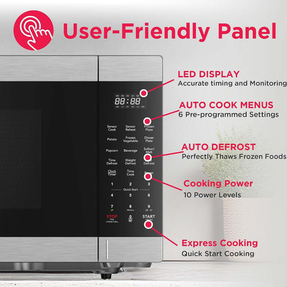 FRIGIDAIRE 2.1 Cu. Ft. Stainless Steel Microwave Oven, Multi Function, Programmable2