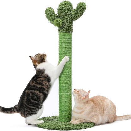 Made4Pets Cactus Cat Scratching Post for Indoor Cats with Plush Ball, 25.6" | Interactive Cactus Cat Scratcher with Natural Sisal Rope, Sturdy Base and Plush Ball for Daily Scratching and Indoor Play9