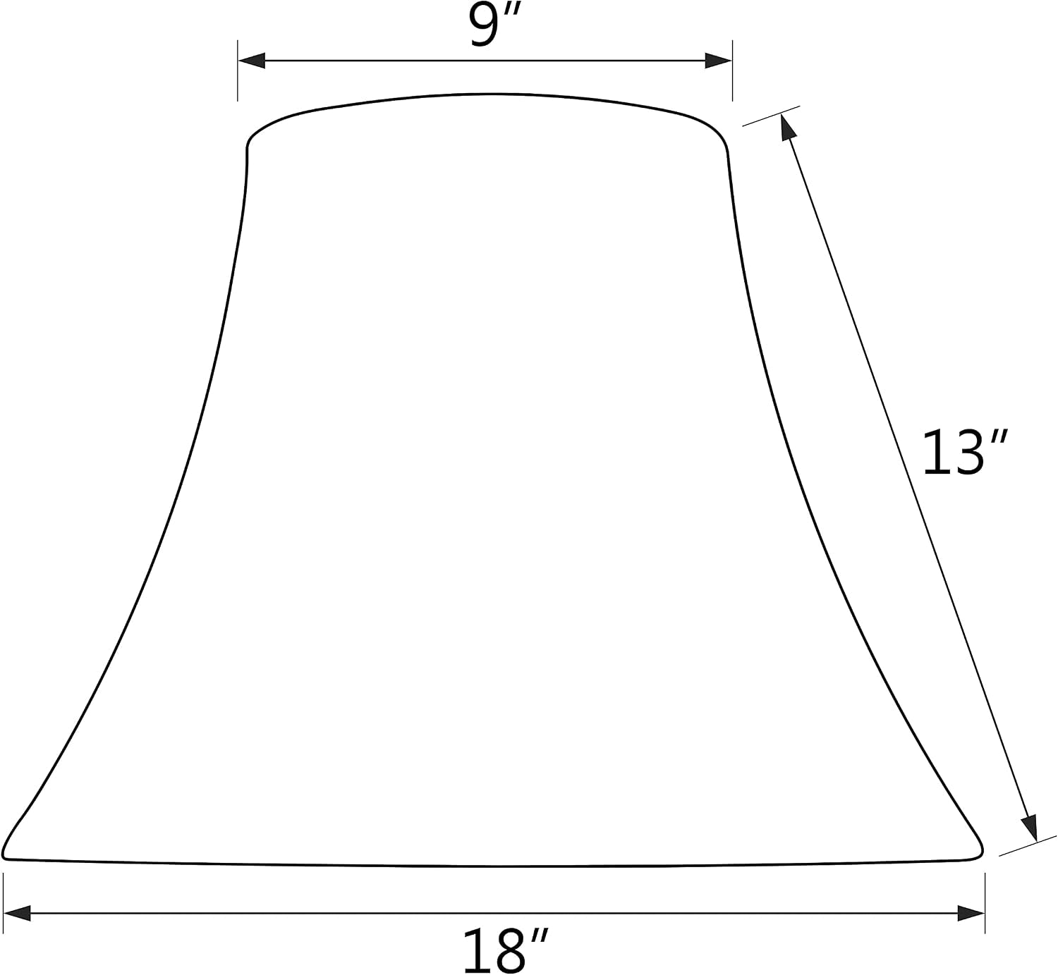 30026a-transitional-bell-shape-spider-construction-lamp-shade-in-flaxen-9-top-x-18-bottom-x-13-slant-height