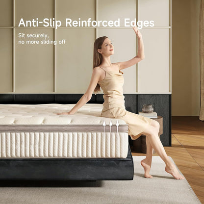 Queen Mattress, 12 Inch Hybrid Queen Mattress in a Box, Memory Foam & Individual Pocket Springs, Medium Firm, Motion Isolation, Ideal for All Sleep Positions, Certipur-Us Certified7