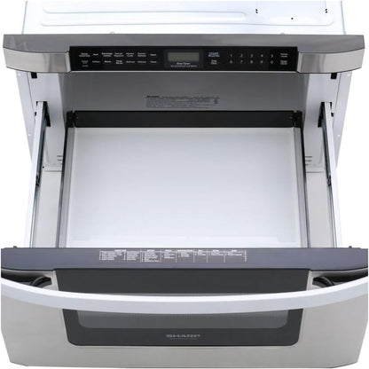 Sharp KB6524PSY 24 In. 1.2 Cu. Ft. Built-In Microwave Drawer Oven | 1.2 Cubic Feet, 950 Watt, Angled Touch Control Panel3