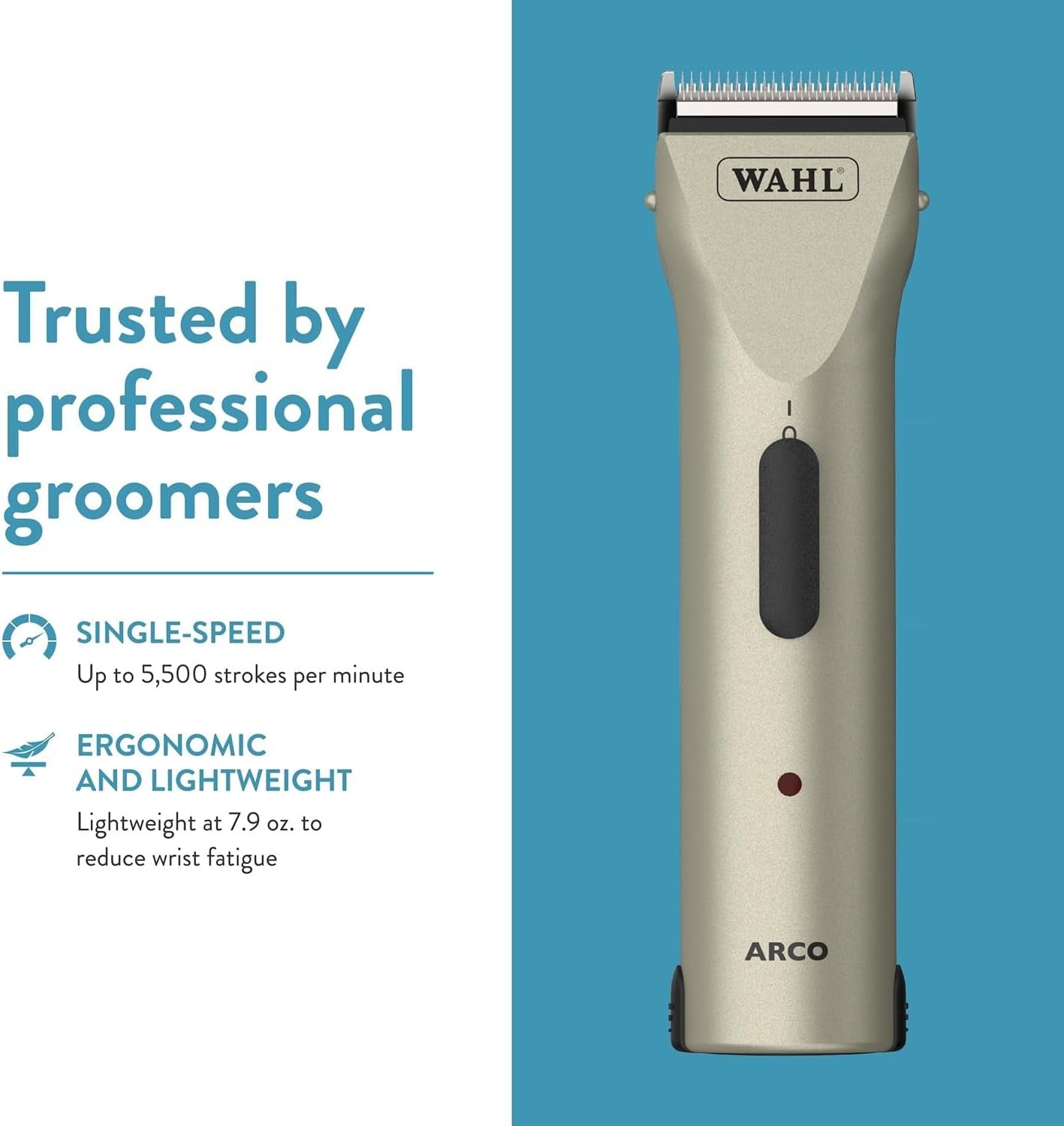 wahl-professional-animal-arco-pet-dog-cat-and-horse-cordless-clipper-kit-champagne-8786-452
