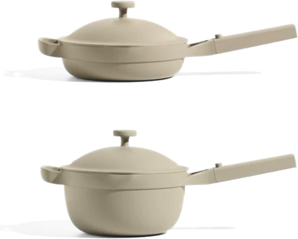Our Place Mini Cookware Duo, 6-Piece Ceramic Nonstick Cookware Set | Ceramic Cookware Set with Mini Always Pan & Mini Perfect Pot; Pfas-Free, Induction & Oven Safe to 450°F, Non-Toxic Cookware1