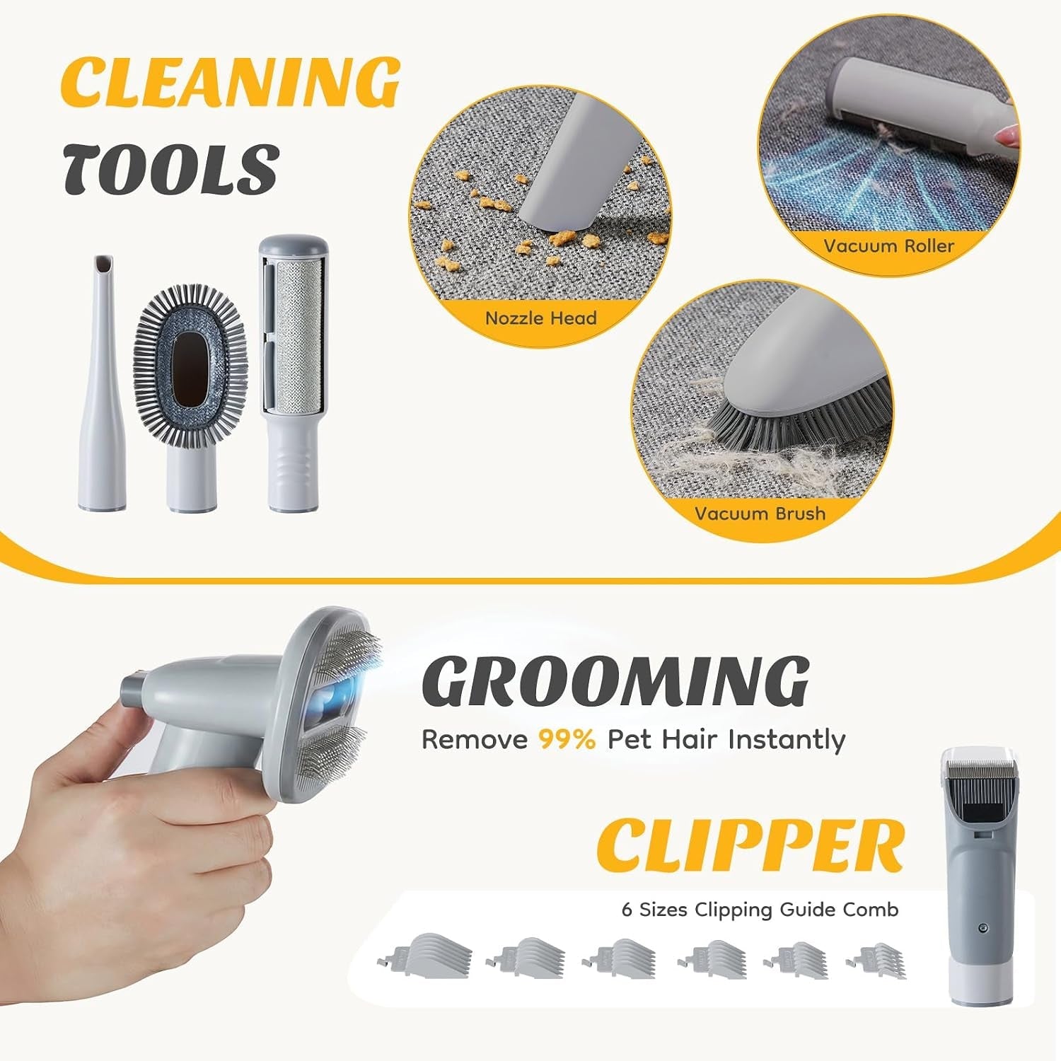 newbulig-pet-grooming-vacuum-kit-for-cats-and-dogs-2-5l-dust-cup-white-3-suction-modes-and-5-groomer-tools-dog-clippers-with-cordless-low-noise-for-cats-dogs-other-animals-hair-trimmer