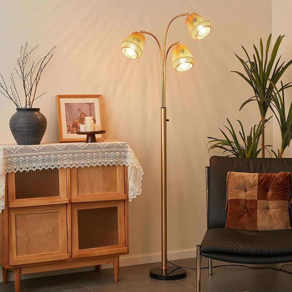 gold-rattan-floor-lamp-for-living-room-72-3-light-boho-lamp-heavy-natural-marble-base-1-2-3-light-rotary-switch-wicker-shades-for-reading-corners-bedrooms