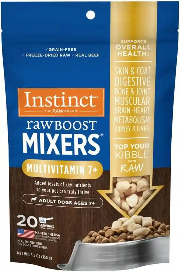 Instinct Freeze Dried Mixers, Dog Food Toppers, Gut Health, 5.5 Oz. Bag18