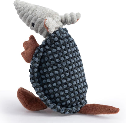 Hollypet Plush Squeaky Armadillo Chew Dog Toy for Small Medium, 8" | Cute Stuffed Armadillo Toy with Unique Grunt Squeaker & Textured Fabric for Teeth Cleaning. Great for Small & Medium Dogs16