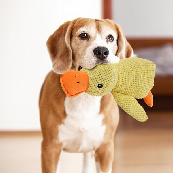 Mellow Dog Calming Duck, 2025 New Yellow Duck Dog Toy, the Mellow Ducks Calming Pillow, Dogs Ducks Toy with Quacking Sound for Indoor Dogs3