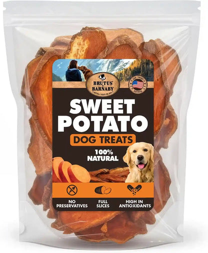 BRUTUS & BARNABY Sweet Potato Dog Treats – Support Sensitive Stomachs with Usa-Grown, Hypoallergenic Treats That Smell as Good as They Taste13