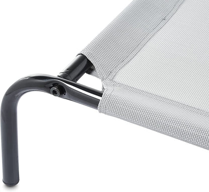 Amazon Basics Cooling Breathable Elevated Dog Bed with Metal Frame for Large Dogs, 51" X 31" X 8", Grey4