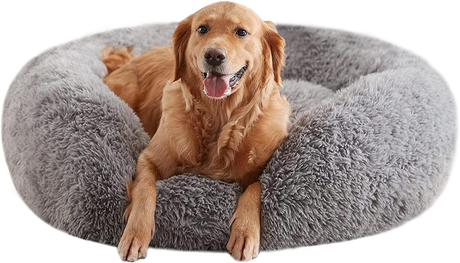 calming-dog-beds-for-large-dogs-faux-fur-donut-cuddler-dog-bed-round-fluffy-pillow-washable-pet-bed-for-dogs-up-to-80lbs-36inch