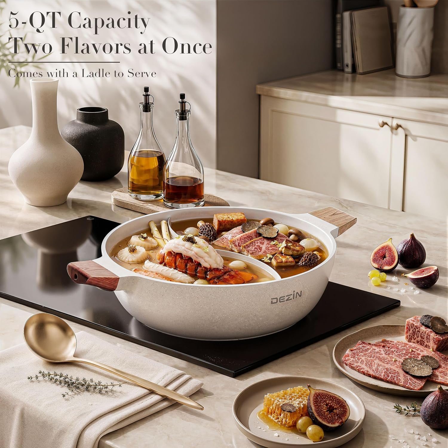 5-qt-hot-pot-with-divider-double-flavor-shabu-shabu-pot-divided-pot-nonstick-granite-pot-12divided-stockpot-compatible-with-induction-cooktop-gas-ceramic-electric-stove-soup-ladle-included