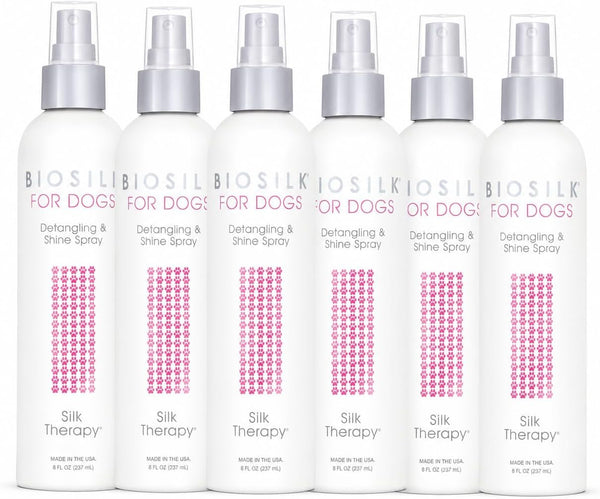 Biosilk for Dogs Silk Therapy Detangling and Shine Protecting Spray, Ph Balanced Leave-In Mist with Silk and Vitamins for Dematting, Paraben-Free, All Coats and Breeds, 8 Fl Oz | Ph-Balanced, Paraben-Free Leave-In Mist with Silk and Vitamins; Dematting Spray for All Coats and Breeds17