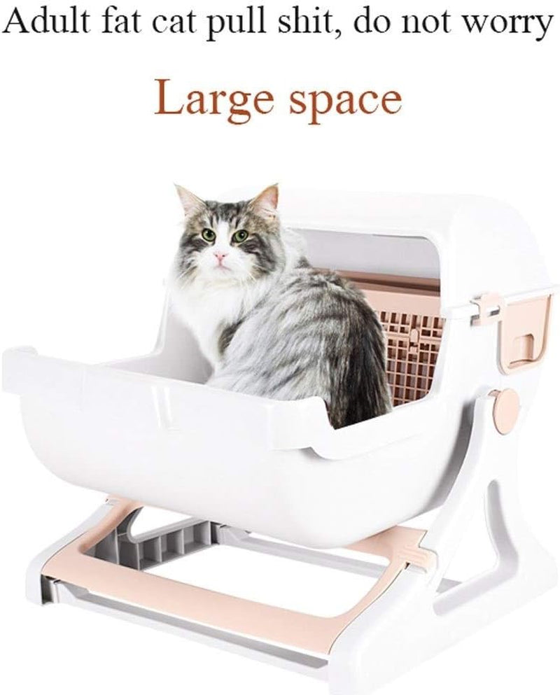 dog-potty-training-toilet-cat-litter-pot-semi-automatic-extra-large-toilet-semi-closed-new-pet-supplies-anti-splashing