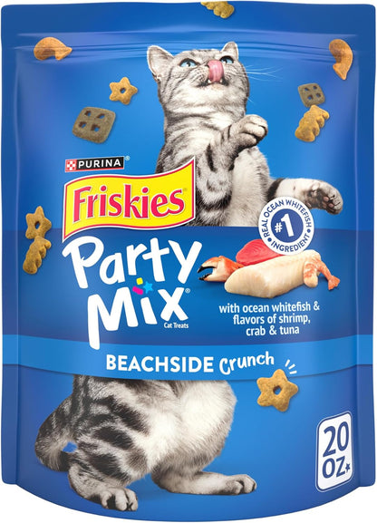 Purina Friskies Cat Treats, Party Mix Beachside Crunch - 30 Oz. Pouch17