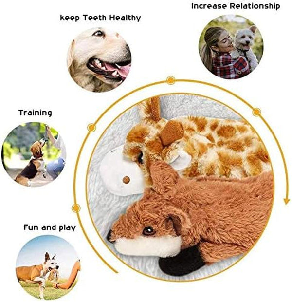 Nocciola Dog Squeaky Toys, 5 PCS Crinkle Plush Dog Toys, No Stuffing Dog Toys for Small Medium Large Dogs, Stuffless Puppy Toys for Boredom6