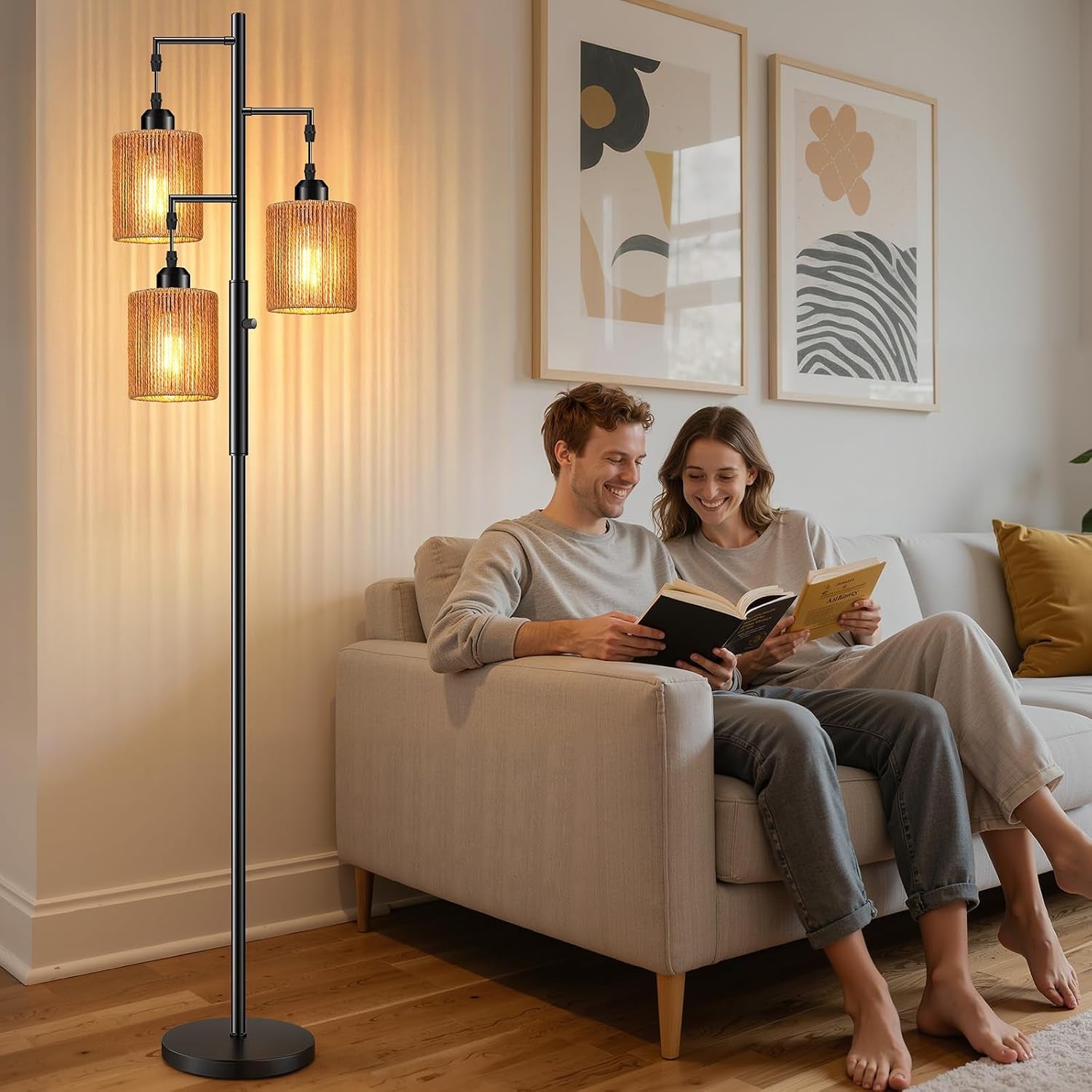 72-boho-rattan-tree-floor-lamp-tall-dimmable-industrial-standing-lamp-corner-decor-accent-lighting-for-living-room-bedroom-dining-room-nursery-cafe-3-x-800lm-bulbs-included-black