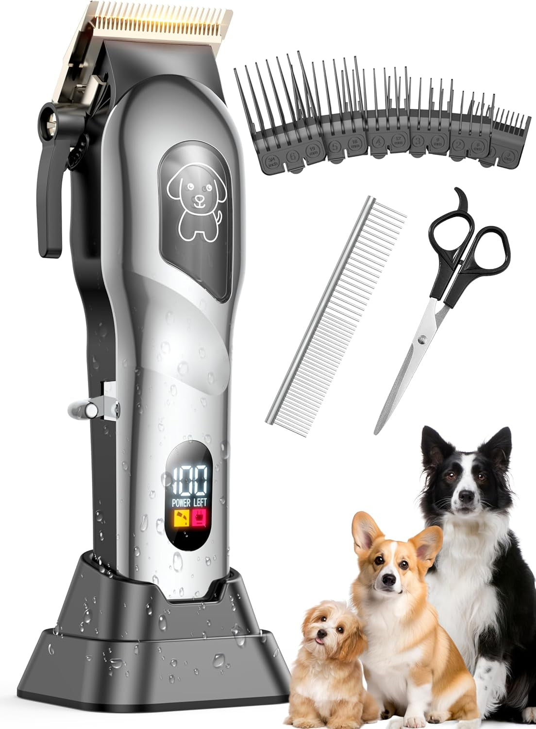 dog-clippers-for-grooming-dog-grooming-kit-for-heavy-thick-hair-low-noise-cordless-pet-hair-trimmer-with-stainless-steel-blade-professional-rechargeable-hair-trimmer-for-dogs-and-cats-sliver