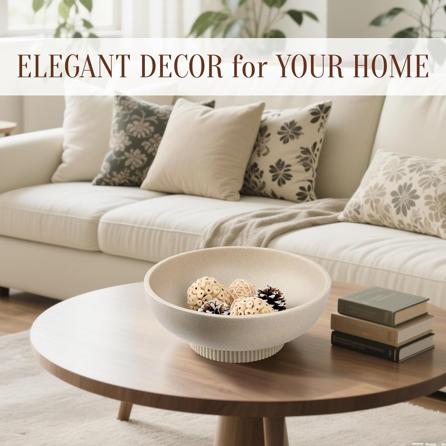 large-resin-pedestal-decorative-bowl-modern-handicraft-bowls-for-home-decor-fruit-bowl-for-kitchen-counter-key-bowl-for-entryway-table-artificial-stone-beige