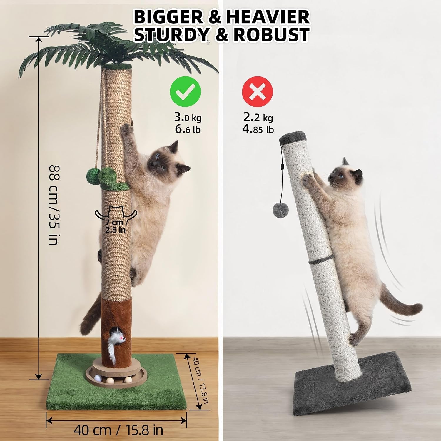 fantasreen-cat-scratching-post-35-tall-with-toy-mouse-for-indoor-cats-green