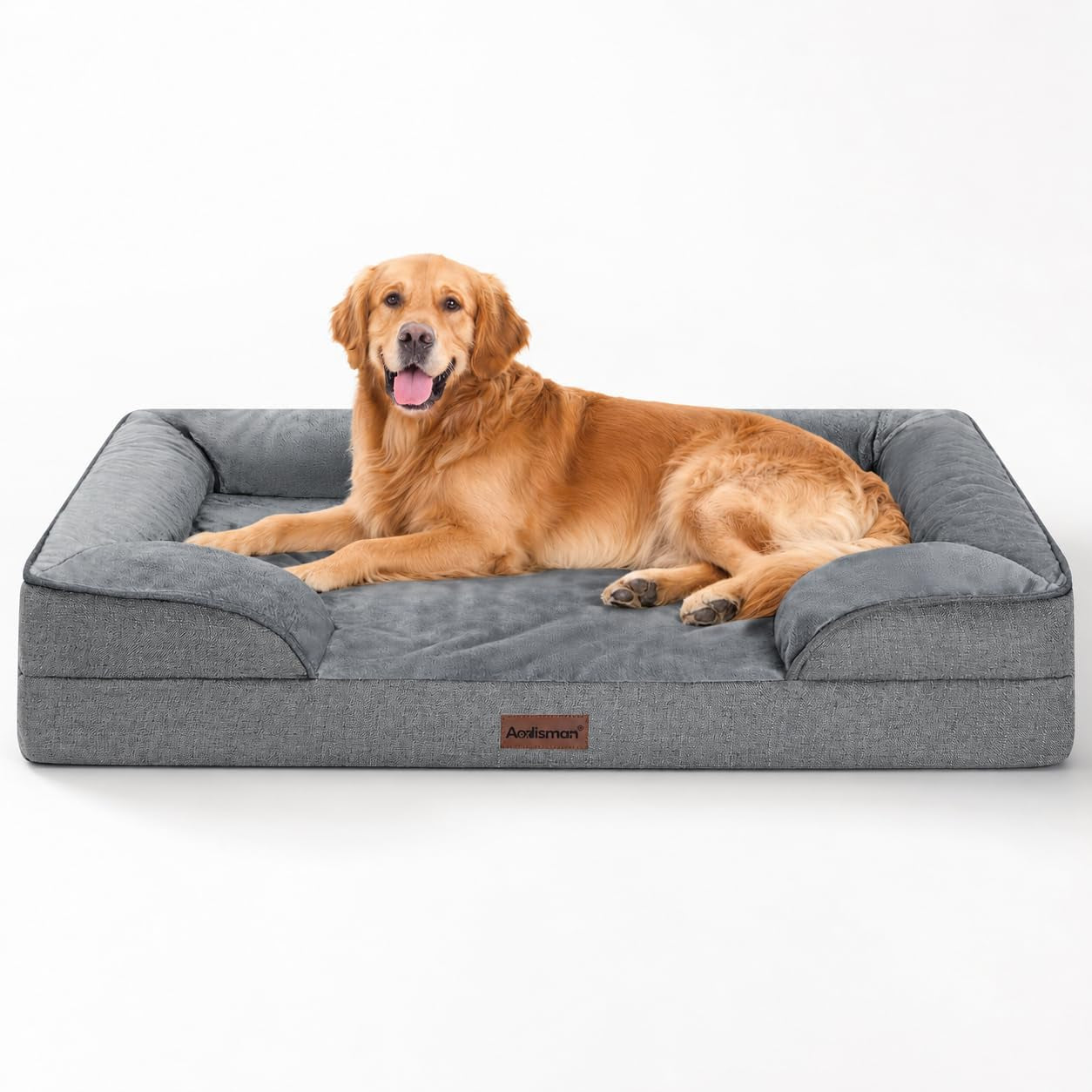 dog-bed-for-extra-large-dogs-44-inch-orthopedic-xl-waterproof-pet-beds-aodisman-big-size-pet-bed-with-sides-comfort-thick-egg-crate-foam-dog-crate-pad-couch-bed-washable-cover-non-slip-bottom